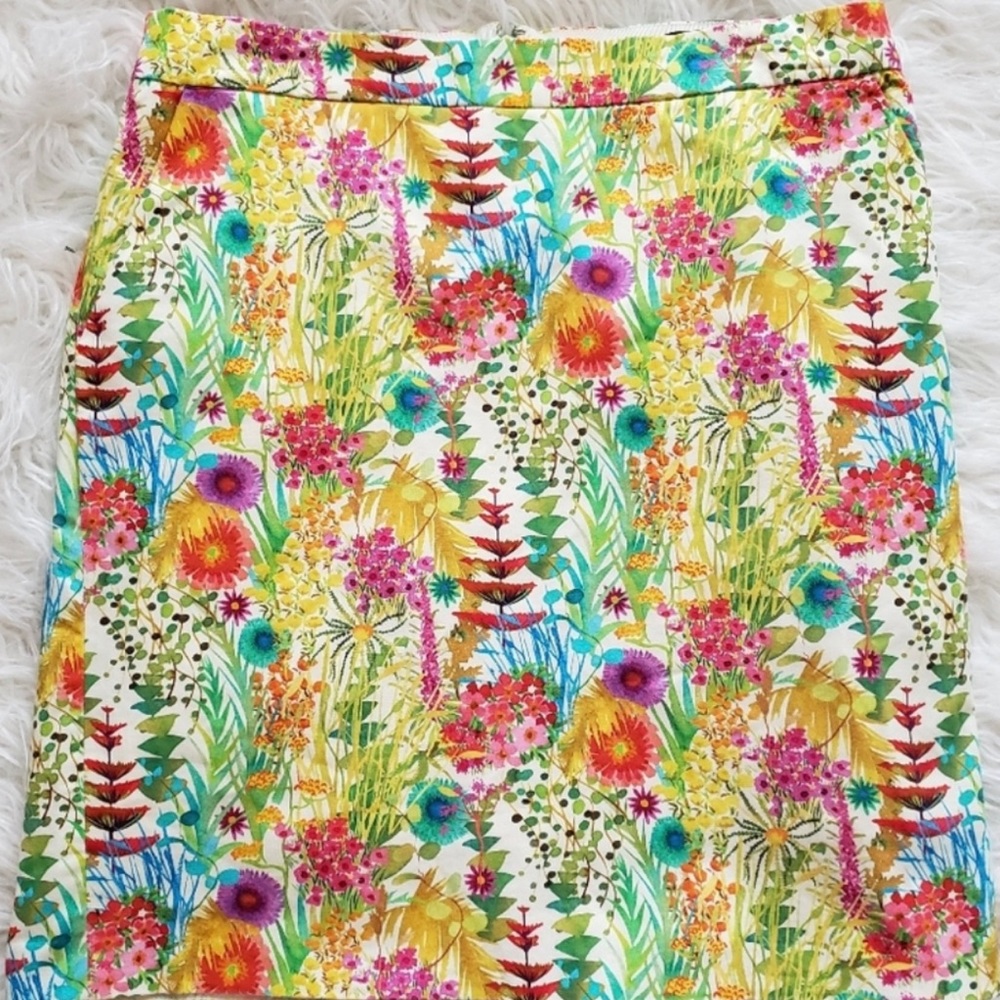 J Crew Liberty Postage Stamp Tresco Floral skirt